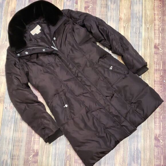 MICHAEL KORS DOWN FULL LENGTH JACKET SIZE SMALL - Picture 1 of 8